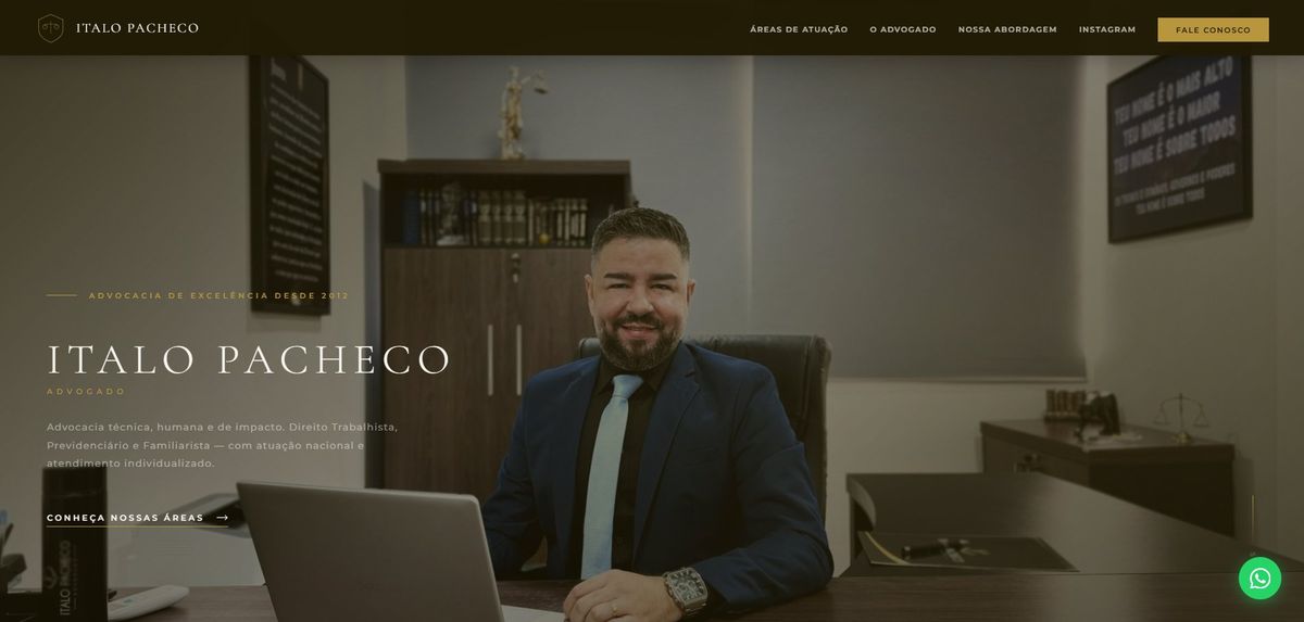 Italo Pacheco — site institucional de advocacia